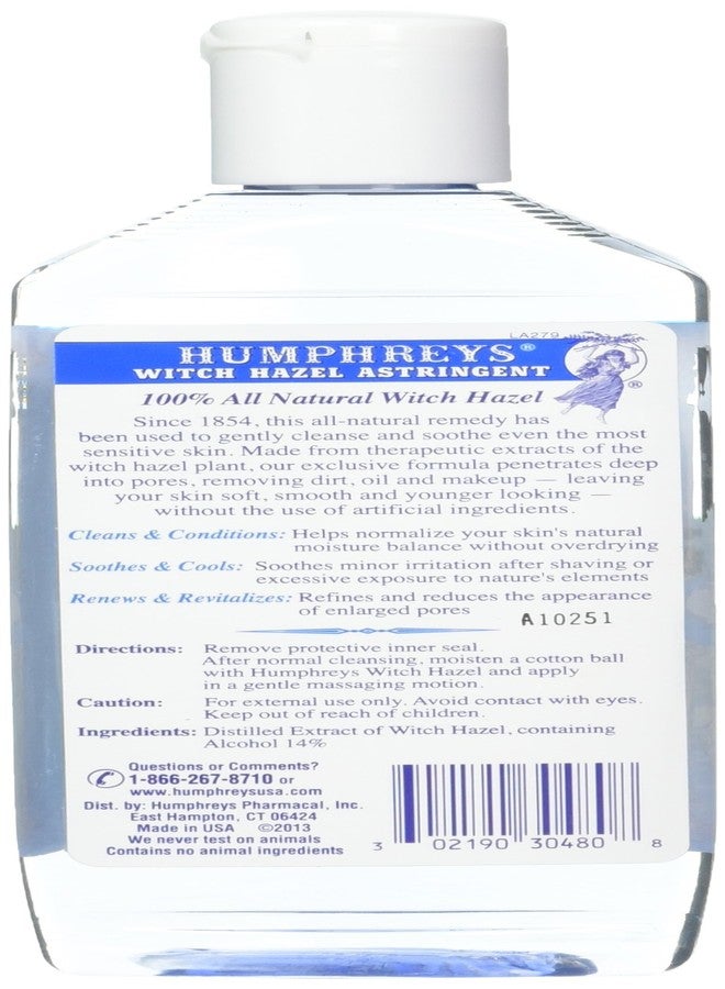 Humphreys Witch Hazel Astringent 8 oz - Image 2